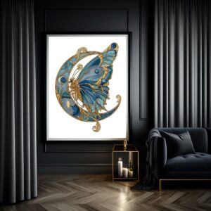 Lunar Butterfly I - Crescent Right | No. 10015