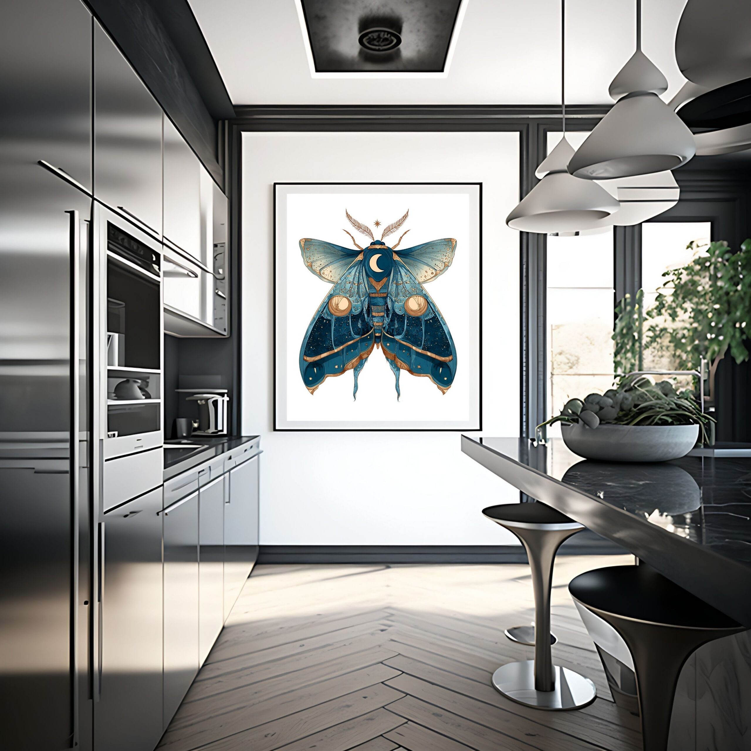 Lunar Butterfly IV - Night Sentinel | No. 10018 – Bild 5