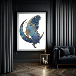 Lunar Butterfly VIII - Sapphire Sovereign | No. 10022