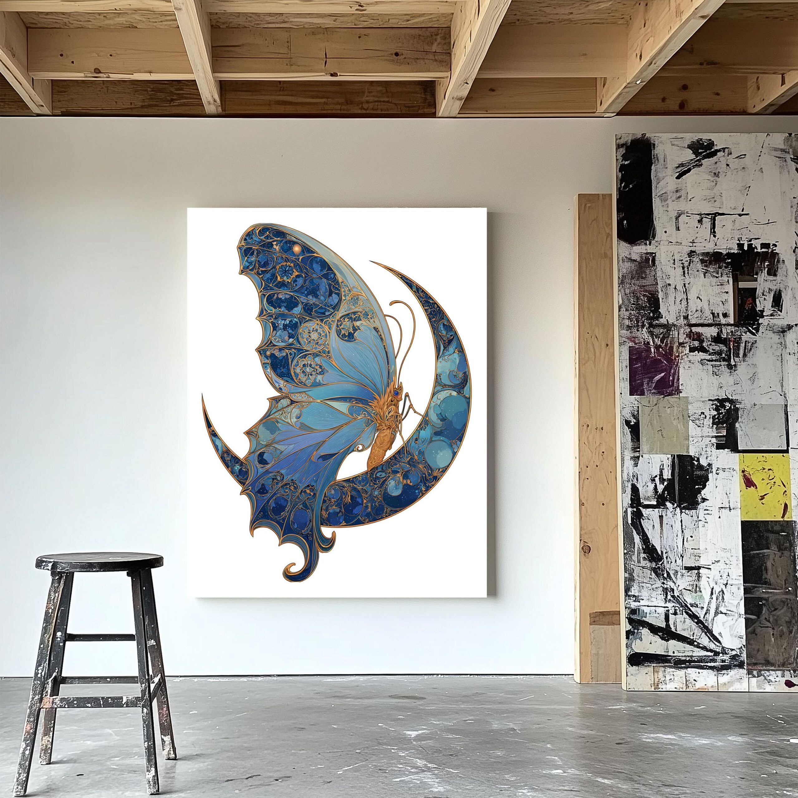 Lunar Butterfly XIV - Indigo Veil | No. 10028 – Bild 7