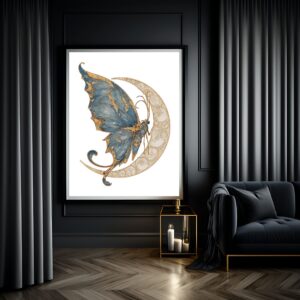 Lunar Butterfly XX - Ivory Arc | No. 10034